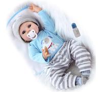 ZIYIUI Reborn Dolls-22inch 55cm Realistic Baby Dolls,Soft Vinyl Silicone,Reborn Dolls Boy,that Look Real Newborn Baby,Cute Baby Boy,Lifelike Baby Doll Weighted
