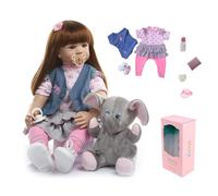 ZIYIUI Reborn Dolls 24 Inch Soft Silicone Vinyl Handmade Reborn Baby Dolls Realistic Girl Soft Cloth Body Reborn Doll Children Toy Gift (Reborn Babies 60cm)