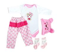 ZIYIUI Reborn Dolls Clothes 20-22 inch Clothing Doll Accessories Outfit Newborn Girl Boy Clothes Reborn Dolls Clothes For 0-3 Months Reborn Doll Kit