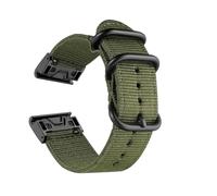ZIYIWANG 20mm 22mm 26mm Nylon Canvas Watch Strap Quick Release Sports(Army Green,22mm)