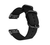 ZIYIWANG 20mm 22mm 26mm Nylon Canvas Watch Strap Quick Release Sports(Black,22mm)
