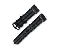ZIYIWANG 20mm 22mm 26mm Nylon Canvas Watch Strap Quick Release Sports(Black Grey,20mm)
