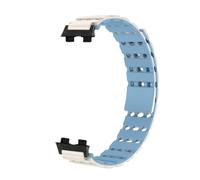 ZIYIWANG Compatible With Band 8 9 Air Hole Silicone Magnetic Watch Strap For Quick Release Breathable Waterproof Sports Smartwatch Suitable For Both Men And Women(Starlight Blue,Black Head Clasp)