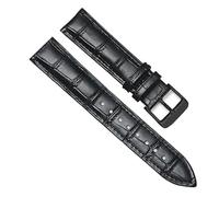 ZIYIWANG Leather Strap Compatible With 12mm 14mm 16mm 18mm 20mm 22mm 24mm Width Of Watch Band Replace The(Black-BK,24mm)