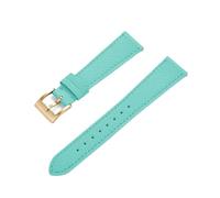 ZIYIWANG Retro Carline Leather Quick Release Watch Strap 18mm To 24mm Lightweight And Comfortable Elegant And Fashionable(SkyBlue gold,24mm)