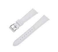 ZIYIWANG Retro Carline Leather Quick Release Watch Strap 18mm To 24mm Lightweight And Comfortable Elegant And Fashionable(White silver,23mm)
