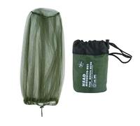 Ziyofinn Midge Head Net with Storage Bag Face Net Mesh Nylon Mosquito Head Net for Outdoor Hiking Camping Climbing Fishing and Walking (Green)