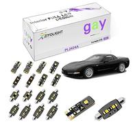 ZIYOLIGHT PL2424A - (15 Bulbs) LED Interior Light Kit Replacement for Chevrolet Corvette C5 1997-2004, White Dome Light Bulbs Accessories Package Upgrade