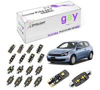 ZIYOLIGHT PL9108A LED Interior Light Replacement Package Kit for Volkswagen Golf GTI MK6 MK7 Error Free Upgrade Xenon White Dome Light Bulbs (MK6/MK7 2008-2018 (13 Bulbs))