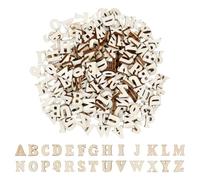 Ziyonix 208 Wooden Letters (8 of A-Z), Mini Wooden Letters for Home Decor, Early Childhood Education, Scrabble Wooden Letters, Wooden Capital Letters Set for DIY Crafts, Wedding Party, Party