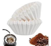Ziyonix Pack of 200 Basket Filter Coffee Filters 80/200 mm Disposable Basket Coffee Filter Paper White Basket Filter Compatible with Beem Cuisinart Phillips Gastroback