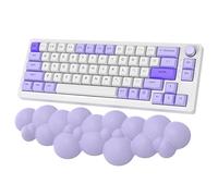 ZIYOU LANG Keyboard Wrist Pad, PU High Density Memory Foam with Non-Slip Base, Ergonomic Cloud Wrist Rest, Desk Hand Wrist for Computer Keyboard,Laptop,Mac, Lightweight Easy Typing Pain Relief-Purple