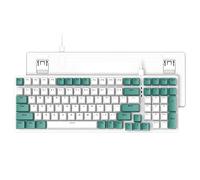 ZIYOU LANG Mechanical Gaming Keyboard Full Size, K3 LED Rainbow Backlit Wired Keyboard with Blue Switches, Full-Key Rollover, Ergonomic Water-Resistant USB C Keyboard for PC Mac with Metal Panel