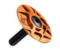 ZiYouao Headset Cap Aluminum 7075 Head-cap Tune-Cap Headset Acessories Extra Light CNC Machined Top And Bolt Stem Cap Bicycle Part Bike Risk Bike Headset(ORANGE)