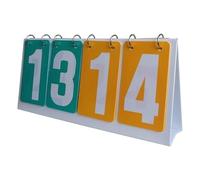 ZiYouao Scoreboard Tabletops Scoreboard Score Keepers Score Flippers For Basketball Volleyballs Table Tennis Score Boards(Green yellow)