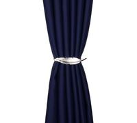 ZiYouao Tie Backs For Curtains 2 Pcs Golden Silver Curtain Clip Curtains Holders Feather Shape Tieback Buckle Clips Curtain Accessories Home Decor Curtain Tie Backs(Color:Silver Feather)