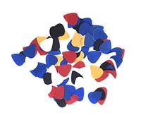 ziyuan 100pcs 0.58-0.86 mm Assorted Color Plectrums Plastic Guitar Picks