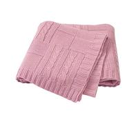 Ziyunlong Baby Blanket Knit Soft Lightweight Blanket Cozy Cable Warm Blanket for Newborn Baby Pink 80 x 100cm