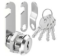 ZiYuya 20mm Thread Tubular Cam Lock with Key Different, Lock for RV Storage Mailbox Letterbox Cupboard Cabinet Draw Tumbler Post BoxDresser Door Locker Locks
