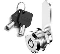 ZiYuya 25mm Thread Tubular Cam Lock with Key Alike, Lock for Letter Box Cupboard Cabinet Draw Mailbox Dresser Tumbler Lever Post Box Locks Locker for Door Furniture