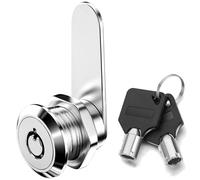 ZiYuya 25mm Thread Tubular Cam Lock with Key Different, Lock for RV Storage Mailbox Letterbox Cupboard Cabinet Draw Tumbler Post BoxDresser Door Locker Locks