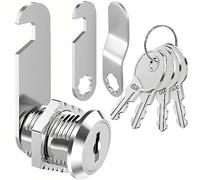 ZiYuya 25mm Thread Tubular Cam Lock with Key Different, Lock for RV Storage Mailbox Letterbox Cupboard Cabinet Draw Tumbler Post BoxDresser Door Locker Locks