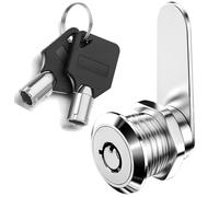 ZiYuya 30mm Thread Tubular Cam Lock with Key Alike, Lock for Letter Box Cupboard Cabinet Draw Mailbox Dresser Tumbler Lever Post Box Locks Locker for Door Furniture