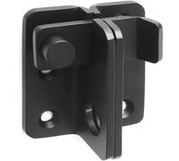 ZiYuya Flip Latch Gate Latches Slide Bolt Latch Safety Door Lock Catch for Barn Cabinet Garden Bathroom Garage Window Sliding Door Shed Lock (Black - Left Open, L 62 * 56MM)
