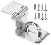 ZiYuya Stainless Steel Hasp and Staple Door Hasp Latch Gate Lock Padlock
