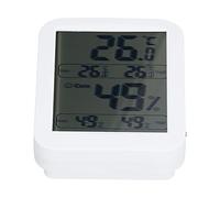 Ziyvural Digital Thermometer Hygrometer with Large Screen and Memory | High Accuracy Sensor, 0.1℃ Resolution, Supports °C/°F Switch, Records Min/max Values, for Home, Office, Greenhouse, and