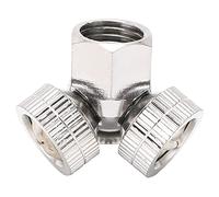 Ziyvural M14x1.5 Fan Type Spray Nozzle, 3 Hole Chrome-Plated Copper | Mist Atomizing Head for Garden Watering, Lawn Irrigation, Greenhouse Cooling, Electric Sprayer Accessory, Durable Female