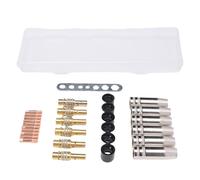 ZIZEV MIG Welding Kit, Brass Nozzles 0.03in Tips Diffuser Connector Rods Caps for MB15 15AK MIG MAG Gas Welding Tool with Excellent Conductivity