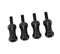 ZIZEV Wheel Extension Hex Drive Hub Adapter, Widen 20mm Steel Enhance Performance RC Extended Wheel Hex Coupler Black 42mm Length 12mm Hex Diameter for 1/10 RC Cars