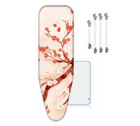 ZJBKX Extra Large Ironing Board Cover, 160x60cm Adjustable Ironing Board Cover, XXL with 4 Clips And 1 Anti-iron Cloth
