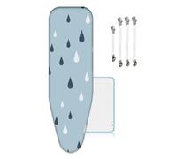 ZJBKX Extra Large Ironing Board Cover, 160x60cm Adjustable Ironing Board Cover, XXL with 4 Clips And 1 Anti-iron Cloth