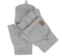 ZJCANGLIU Women's Gloves & Mittens,Convertible Fingerless Gloves for Men and Women,Hand Warmer Gloves Women,Adult Mittens,Suitable for Typing,Skiing,Cycling(Light Grey)