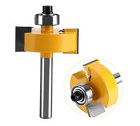 ZJchao 1/2 Rabbet Rebate /2"H - /4" Shank Rabbet Router Bit Set with 7 Bearings for Woodworking - Heat Router Bits for MDF, Wood, Particle Board, Plywood