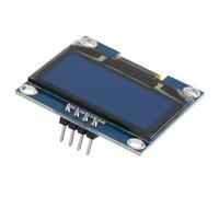 ZJchao 1.3 Inch OLED Display Module, IIC I2C Communicate 128X64 BlueText Color, Suitable for MP3, Function Cellphone, Smart Health Device, Fast Response Time for High Contrast Ratio in