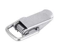 ZJchao 10 Pack Stainless Steel Hasp Lock with Cleat Fastener, Toggle Catch for Kitchen Cabinet Hardware, Secure Buckle Closure for Furniture and Doors (Stainless Steel 201 (10pcs Sold))