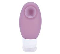 ZJchao 100ml Silicone Travel Bottle for Toiletries, Silicone Squeeze Bottles with Suction Cup,Refillable Squeezable Containers, for Shampoo, Conditioner, Shower Gel, Lotion, Food, Sauces (Purple)