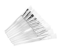 ZJchao 10pcs Fine Fiber Hair Facial Brush DIY Face Brush Skin Care Tool with A-Shaped Brush Head for Beauty Salons Home Use