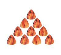 ZJchao 10pcs Guitar Picks Guitar Plectrum Set Bass Ukulele Pick 0.38mm Thin Teardrop Shape with Polished Surface for Electric Bass Ukulele Banjo