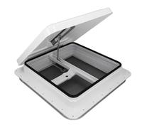 ZJchao 14 Inch RV Roof Vent with 45 Degree Angle Opening for Trailer and Motorhome Ventilation System, Adjustable Exhaust Fan Cover Kit for Improved Airflow