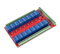 ZJchao 16 Channels Channel 16 Channel Relay Module Interface Board High Level Low Level Actuator Relays for DC 5V 12V 24V Projects (DC24V)