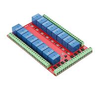 ZJchao 16 Channels Channel 16 Channel Relay Module Interface Board High Level Low Level Actuator Relays for DC 5V 12V 24V Projects (DC12V)