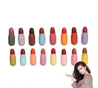 ZJchao 16 Colors Mini Lipstick Set, Matte Portable Capsule Lipsticks for Daily Dating