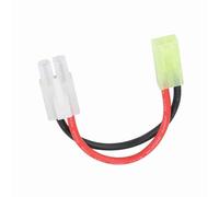 ZJchao 16AWG Large Tamiya Male to Mini Tamiya Female Cable with 13cm Length for RC Toys, Silicone Jacket (OTA 's Father transfers to OTA 's)