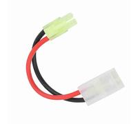 ZJchao 16AWG Large Tamiya Male to Mini Tamiya Female Cable with 13cm Length for RC Toys, Silicone Jacket (OTA 's Mother Turns to OTA 's Father)