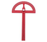 ZJchao 180 Degree Angle Protractor Angle Center Scriber Aluminum Alloy ABS Finder Ruler with ±0.1cm Accuracy for Woodworking Construction