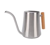 ZJchao 1L Indoor Watering Can Long Spout Small Watering Pot Small Plant Can with Wooden Handle for Indoor Plants Bonsai Garden (Sanding 1L)